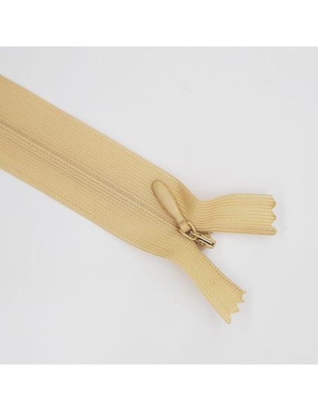 Cremallera invisible malla 3 cerrada camel