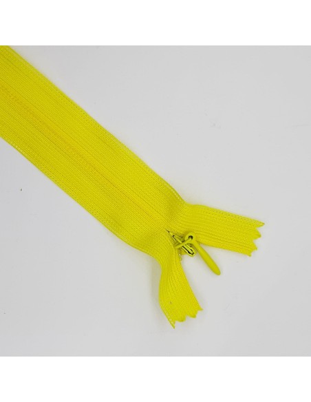Cremallera invisible malla 3 cerrada amarillo