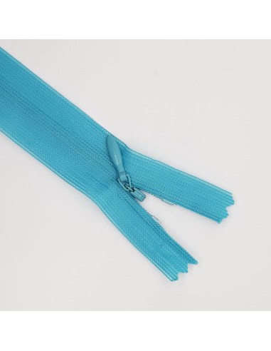Cremallera invisible malla 3 cerrada turquesa
