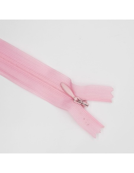 Cremallera invisible malla 3 cerrada rosa
