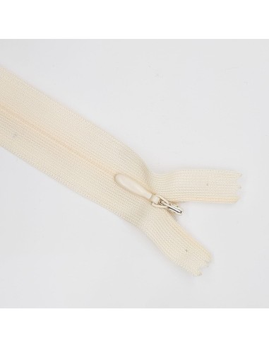 Cremallera invisible malla 3 cerrada marfil 