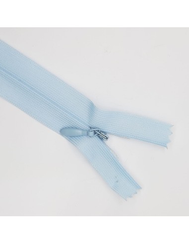 Cremallera invisible malla 3 cerrada celeste