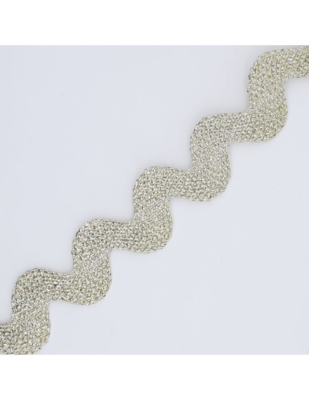 Ondulina metalizada de color oro claro grande