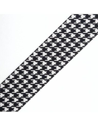 Cinta mochila doble cara pata de gallo y cuadros 33 mm