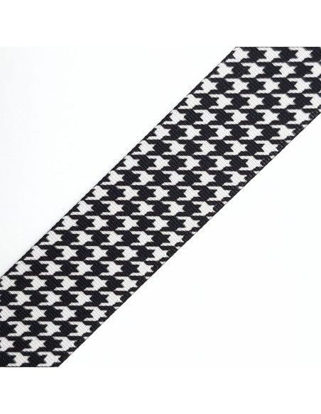 Cinta mochila doble cara pata de gallo y cuadros 33 mm