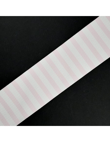 Cinta de faya con rayas verticales de color rosa de 3,8 cms