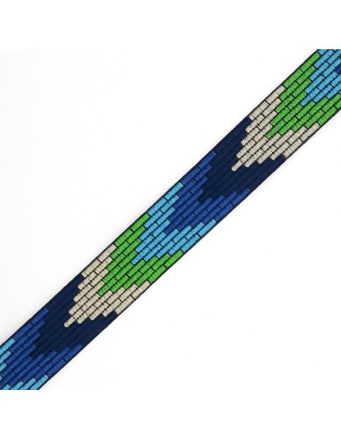 Cinta estampada multicolor doble cara de 1,6 cms