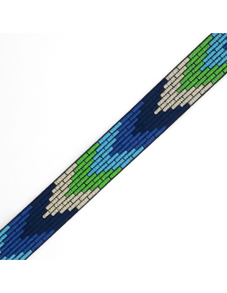 Cinta estampada multicolor doble cara de 1,6 cms