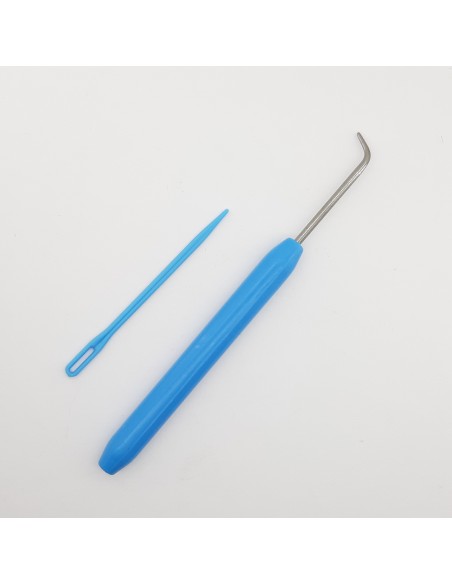 Aguja telar y ganchillo para lana