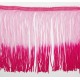 Fleco cuquillo matizado degradado rosa y fucsia de 15 cms