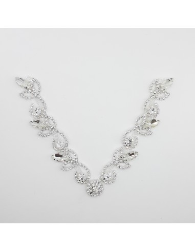 Aplicación para cuello con piedras strass