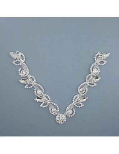Aplicación para cuello con piedras strass