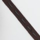 Galón antelina con pespunte de color marrón de 1 cm