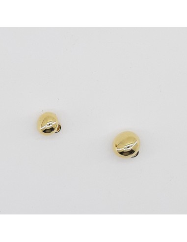 Botón semi bola metalizado de color oro