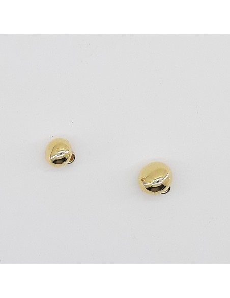 Botón semi bola metalizado de color oro