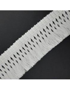 Fleco blanco decorativo de 7 cms