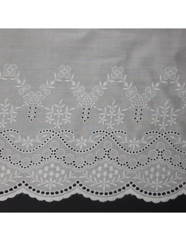 Tira bordada blanca 18 cms