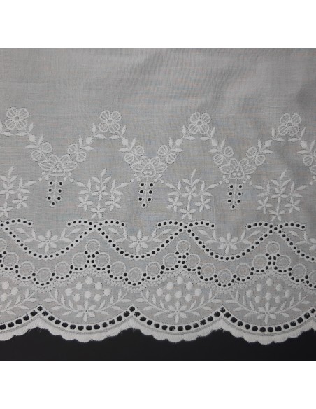 Tira bordada blanca 18 cms