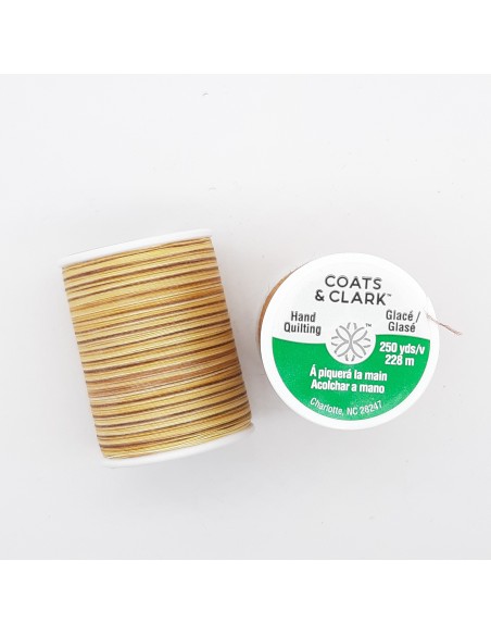 Hilo Coats & Clark patchwork color dorado camel