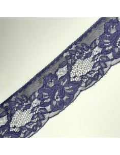 Puntilla encaje de nylon color morado de 7 cms