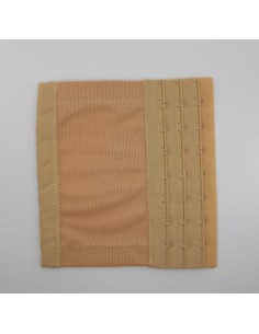 Alargador ancho para sujetador de 9 corchetas color camel 2