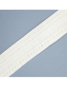 Greca especial para tapicería de 4,5 cms y color marfil 