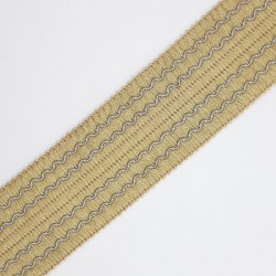Greca especial para tapicería de 4,5 cms y color camel