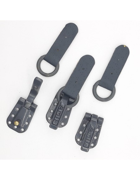 Cierre broche peletero color gris