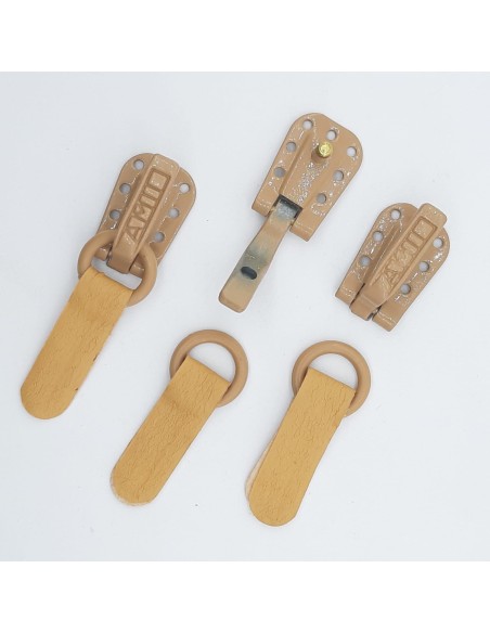 Cierre broche peletero color camel