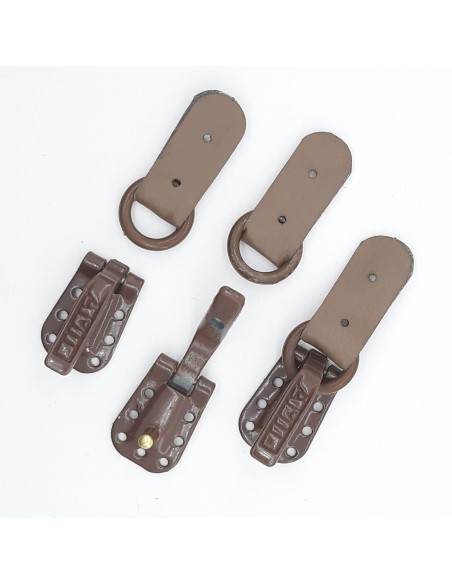 Cierre broche peletero color marrón