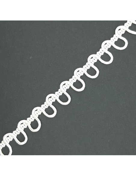 Pasamanería rayón de presillas marfil para botones