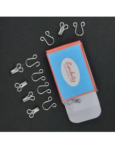 Corchetes con muelle waldes Nº1 de color níquel