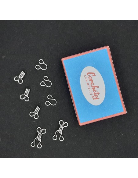 Corchetes con muelle waldes Nº0 de color níquel