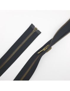 Cremallera reversible separador negro 80 cms