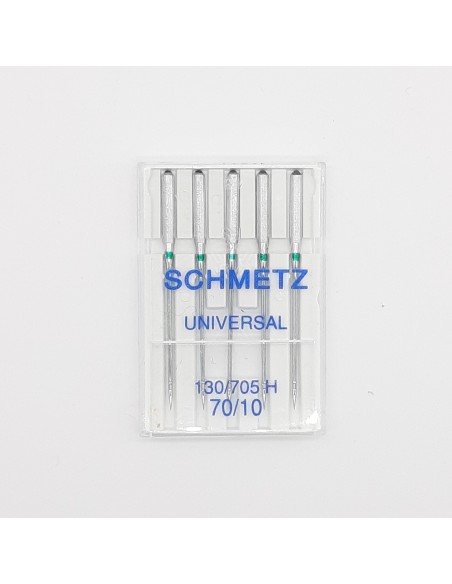 Agujas Schmetz nº 70 para máquinas con talón plano 