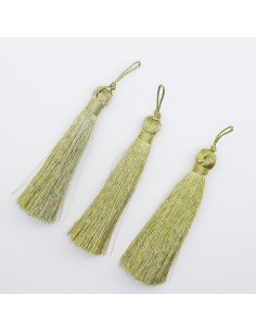 Borla metalizada dorada brillante  2