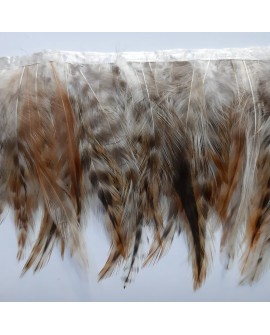Fleco plumas color natural. 