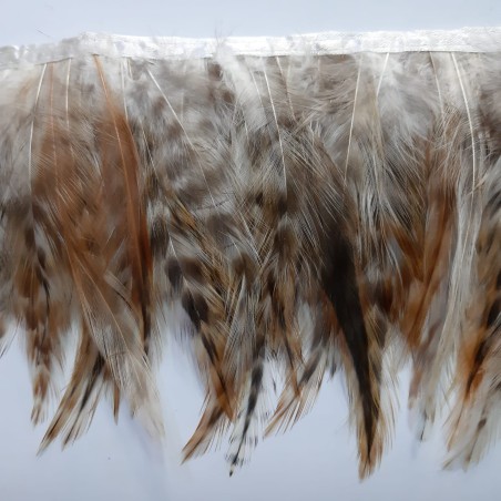 Fleco plumas color natural. 