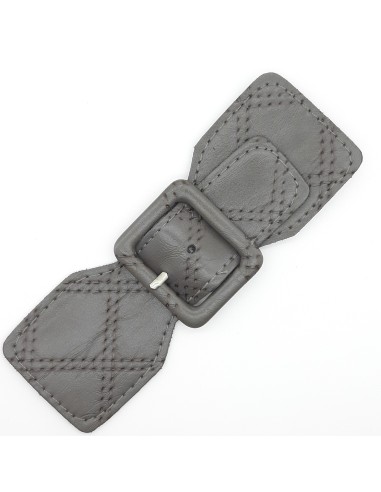 Trabilla polipiel 13 x 4,5 cms gris