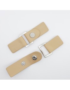Trabilla cierre polipiel camel 87x22mm