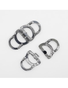 Alamar metálico negro pavonado 5 x 2,5 cms 2