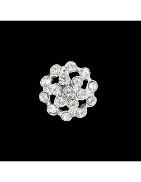 Botón fantasía piedras 18 mm