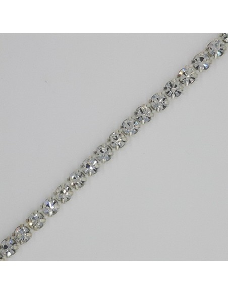 Tira pasamanería strass cristal checo