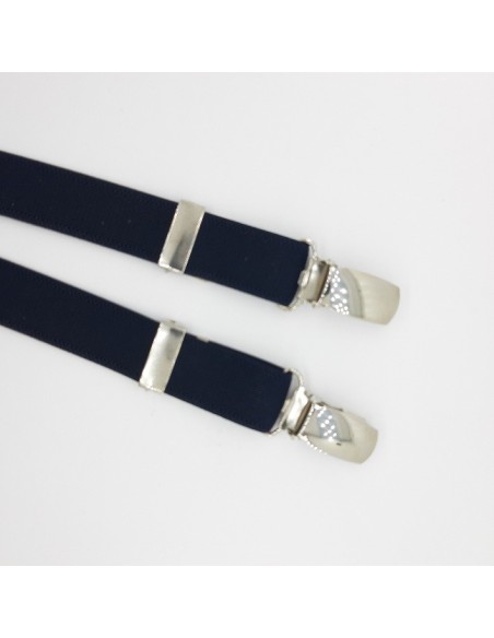 Tirantes niño elástico ajustable liso azul marino