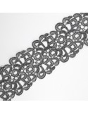 Encaje guipur calado plata vieja