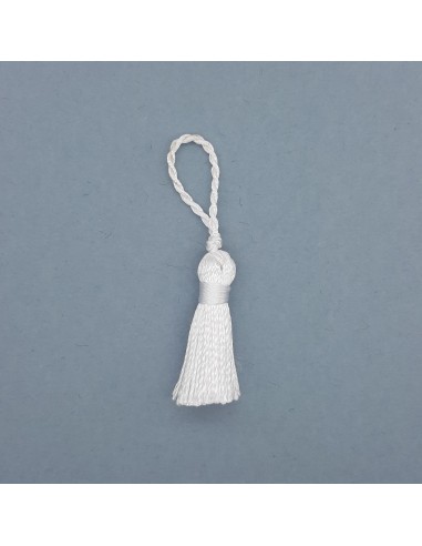 Borla pequeña 3 cms Blanco