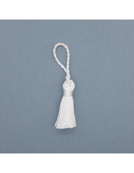 Borla pequeña 3 cms Blanco