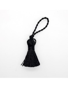 Borla pequeña 3 cms Negro