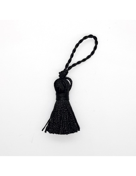 Borla pequeña 3 cms Negro