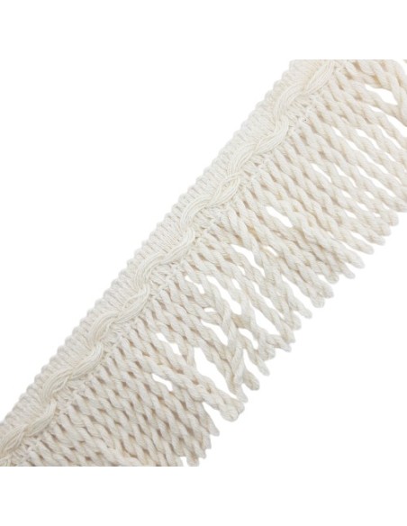 Fleco rapacejo algodón de 6 cms crudo